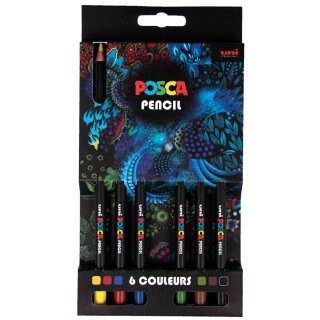 POSCA Bunstifte PENCIL KPE200 6er Kartonetui