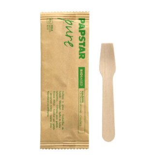 PAPSTAR Holz-Eislöffel "pure" Länge: 94 mm 50 Stück