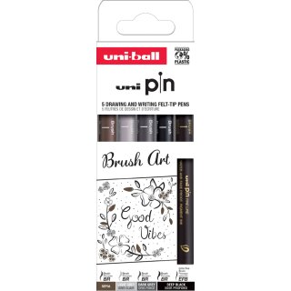 uni-ball Fineliner PIN ASP014 5er Set
