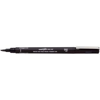 uni-ball Fineliner PIN Chisel 2.0 Keilspitze schwarz