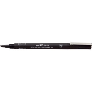 uni-ball Fineliner PIN Chisel 3.0 Keilspitze schwarz