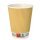PAPSTAR Papp-Trinkbecher "pure" Ripple Wall 0,3 l beige 25 Stück
