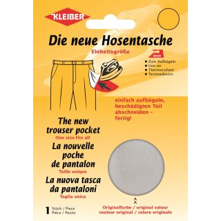 KLEIBER Quick-Ersatzhosentasche Maße: 230 mm x 185 mm hellgrau