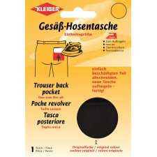KLEIBER Quick-Gesäß-Hosentasche schwarz
