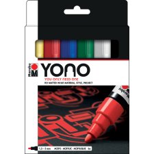 Marabu Acrylmarker "YONO" 1,5 - 3,0 mm 6er Set