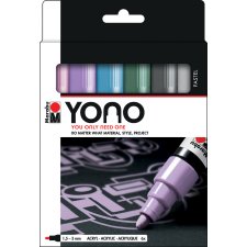 Marabu Acrylmarker "YONO" 1,5 - 3,0 mm 6er Set PASTEL