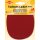 KLEIBER Velour-Aufbügelflecken oval 100 x 130 mm rot 2 Stück