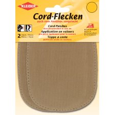 KLEIBER Cord-Flecken 135 x 100 mm beige 2 Stück