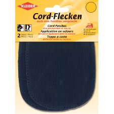 KLEIBER Cord-Flecken 135 x 100 mm blau 2 Stück