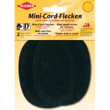 KLEIBER Mini-Cord-Flecken 110 x 85 mm schwarz 2 Stück