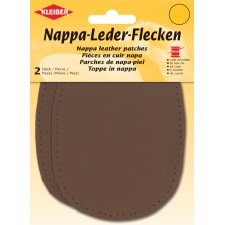 KLEIBER Nappa-Lederflecken oval 100 x 125 mm dunkelbraun...