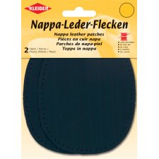 KLEIBER Nappa-Lederflecken oval 100 x 125 mm dunkelblau