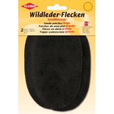 KLEIBER Wildleder-Aufnähflecken 100 x 125 mm schwarz...