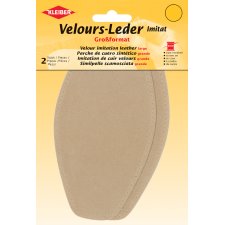 KLEIBER Velour-Leder-Imitat 95 x 185 mm sand 2 Stück