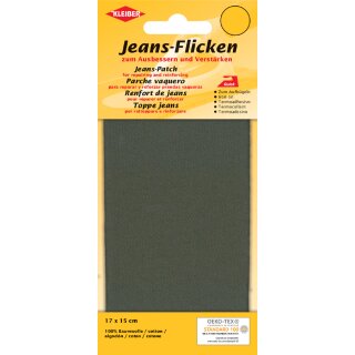 KLEIBER Jeans-Bügelflicken 170 x 150 mm olivgrün