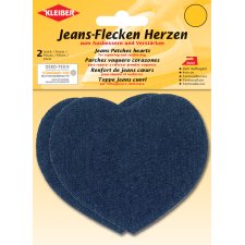 KLEIBER Jeans-Flecken Herzen 85 x 105 mm dunkelblau 2...