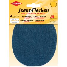 KLEIBER Jeans-Bügelflecken oval 130 x 100 mm...