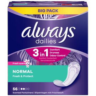 always dailies Slipeinlage Fresh&Protect Normal Fresh