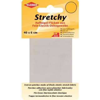 KLEIBER Stretchy-Bügel-Flicken 400 x 60 mm weiß