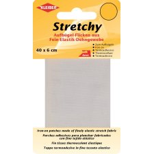 KLEIBER Stretchy-Bügel-Flicken 400 x 60 mm weiß