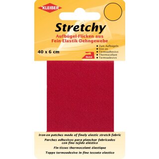 KLEIBER Stretchy-Bügel-Flicken 400 x 60 mm rot