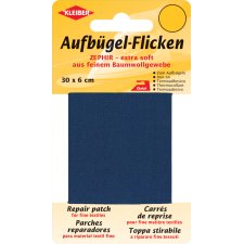 KLEIBER Zephir-Aufbügel-Flicken 300 x 60 mm dunkelblau
