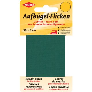 KLEIBER Zephir-Aufbügel-Flicken 300 x 60 mm grün