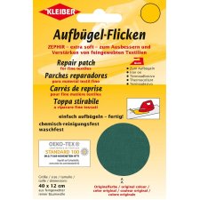 KLEIBER Zephir-Aufbügel-Flicken 400 x 120 mm grün