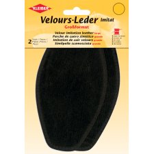 KLEIBER Velour-Leder-Imitat 95 x 185 mm dunkelbraun 2...