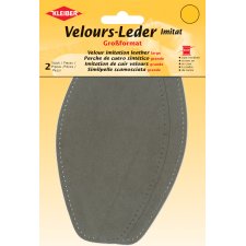 KLEIBER Velour-Leder-Imitat 95 x 185 mm taupe
