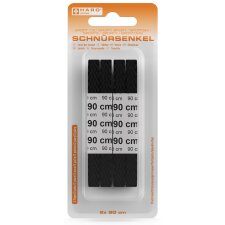 HARO Sport-Schnürsenkel flach 900 mm schwarz 2 Paar