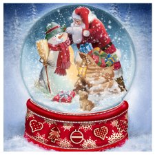 PAPSTAR Weihnachts-Motivservietten "Snow Globe"...