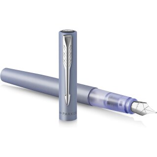 PARKER Füllhalter VECTOR XL Metallic Silver Blue C.C.