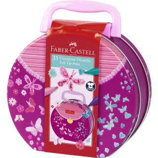 FABER-CASTELL Fasermaler CONNECTOR PEN 33er Handtasche