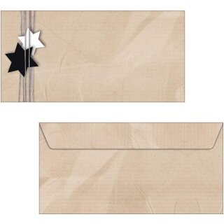 sigel Weihnachts-Umschlag "Christmas Wrapping" DIN lang 50 Briefumschläge