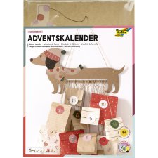 folia Adventskalender-Set SAUSAGE DOG 54-teilig