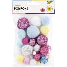 folia Pompons UNICORN Größen sortiert 30...