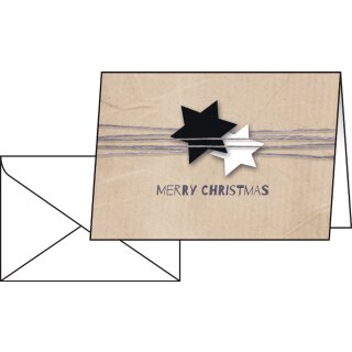 sigel Weihnachtskarte "Christmas Wrapping" A6 220 g 25 Karten