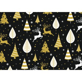 SUSY CARD Weihnachts-Geschenkpapier "Xmas night" (B)700 mm x (L)2 m