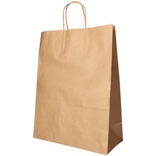 PAPSTAR Papier-Tragetasche 400 x 320 x 120 mm braun 25 Stück