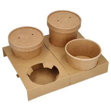 PAPSTAR Becherträger "pure" aus Pappe...