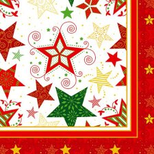 PAPSTAR Weihnachts-Motivservietten "Heavenly...