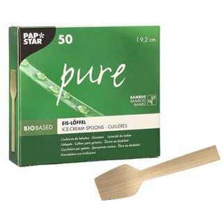 PAPSTAR Eislöffel "pure" Länge: 92 mm 50er