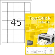 TOP STICK Universal-Etiketten 38,1 x 29,6 mm weiß...
