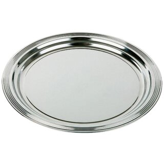 APS Partyplatte CLASSIC Durchmesser: 350 mm silber aus Metall