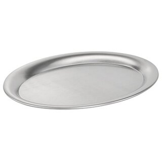 APS Serviertablett KAFFEEHAUS oval Edelstahl matt (B)265 x (T)190 x (H)10 mm