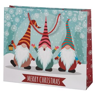 SUSY CARD Weihnachts-Geschenktüte "Wichtel Trio"