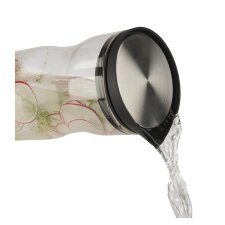 APS Glaskaraffe mit Deckel 1,0 Liter Glas/Edelstahl