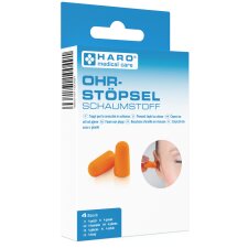 HARO Gehörschutzstöpsel Schaumstoff orange 4...
