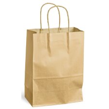 MAILmedia Papier-Tragetasche mit Kordel 8,7 Liter braun...